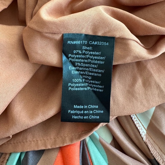 Anthropologie Hutch Halter Pleated Swing Mini Dress Brown Pattern Size Large NWT - Picture 11 of 13